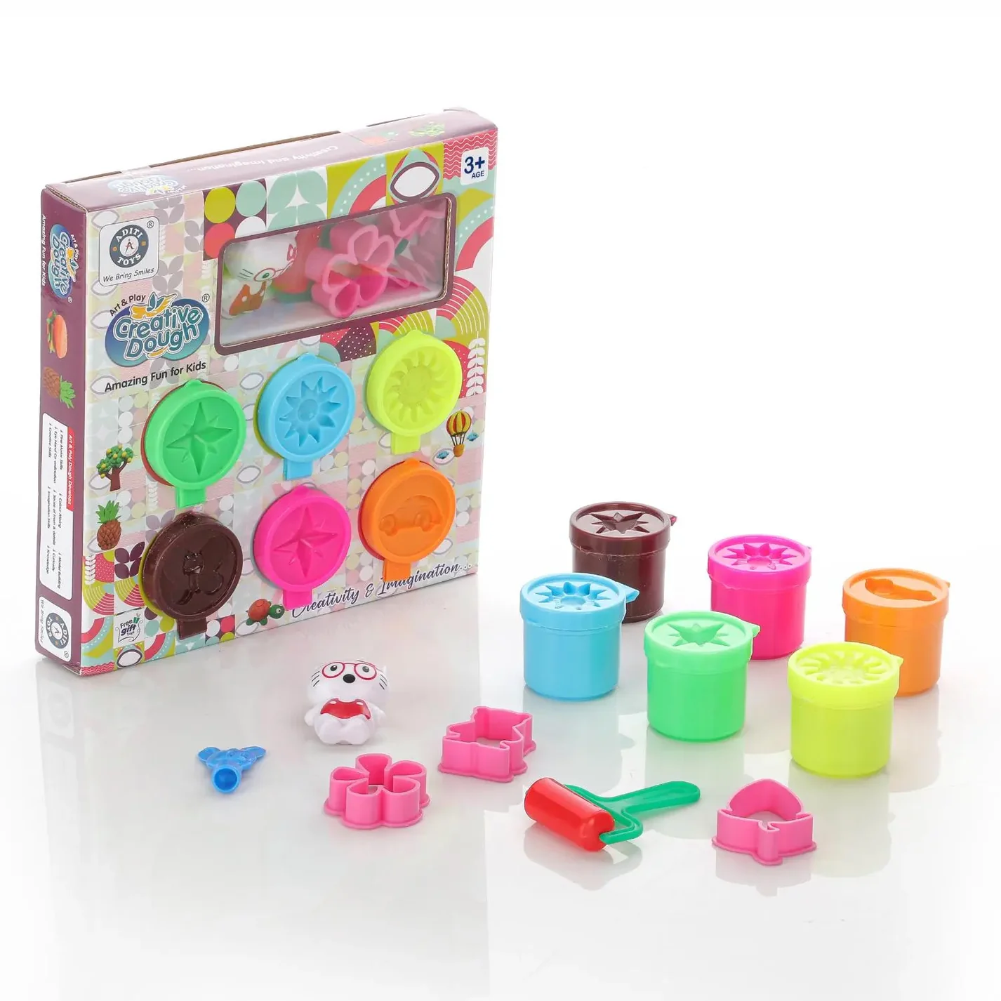 6 Pieces Modling Dough Tubes of 30 gm (Multicolor)