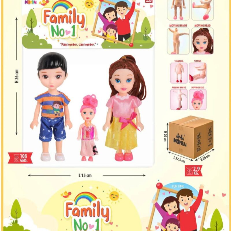 MANKU FAMILY NO.1 DOLL SET SMALL